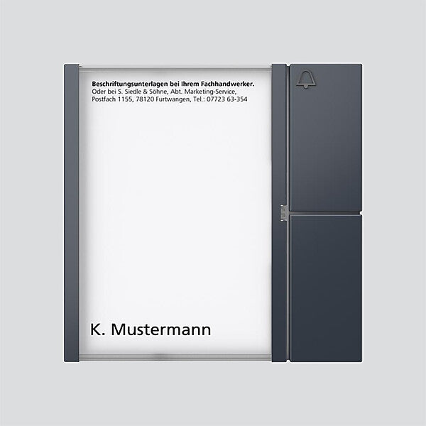 Siedle Tasten-Modul anthrazitgrau TM 612-1 AG